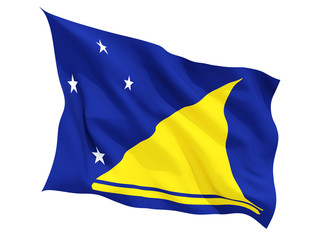 Waving flag of tokelau