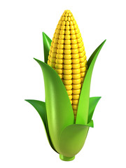 corn 3d illustration
