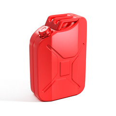 aluminum jerrycan 3d illustration 
