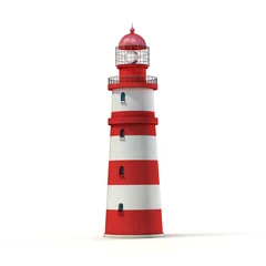 Peel and stick wall murals Lighthouse lighthouse 3d illustration