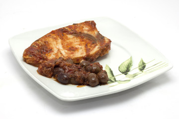 pesce spada con olive