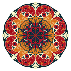 Round ethnic pattern