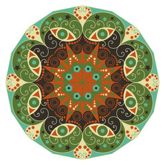 Round ethnic pattern