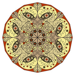 Round ethnic pattern