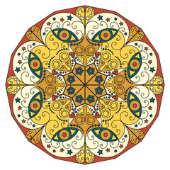 Round ethnic pattern