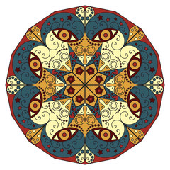 Round ethnic pattern