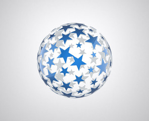 sphere with star pattern