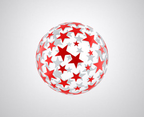 sphere with star pattern