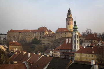 Fototapeta na wymiar Historical Center of Cesky Krumlov , Czech Republic (Unesco Worl