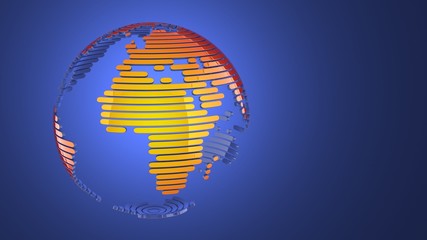 abstract 3d globe