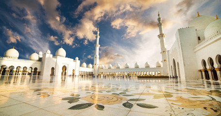 Sheikh Zayed Grand Mosque - obrazy, fototapety, plakaty