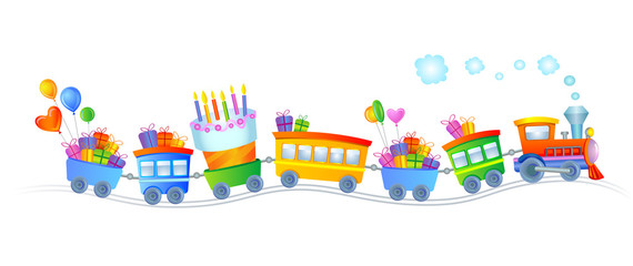 Happy birthday train