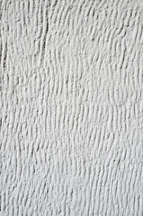 White decorative relief plaster on wall