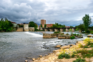 The Pisuerga River passing through Valladolid