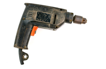 Used Drill isolated on white background