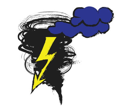 doodle tornado symbol
