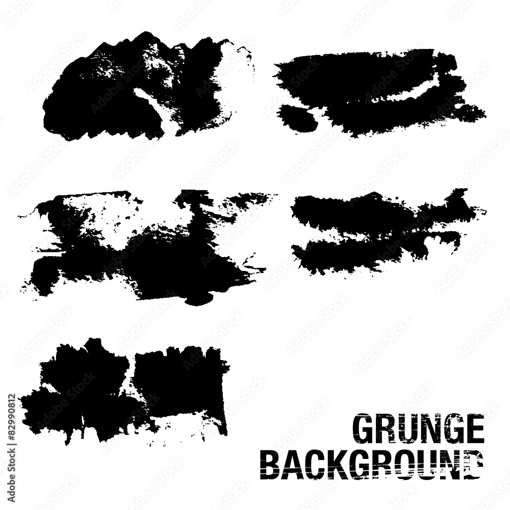 Wall mural grunge elements - illustration