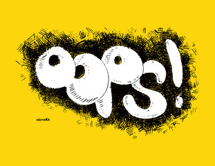 Comic speech humor funny cartoon bubble sketch design background - 82992221