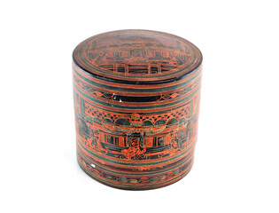 receptacle for betel box for pounding betel and areca