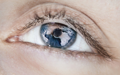 Naklejka premium Eye of world
