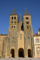 Fototapeta na wymiar Saone et Loire, the picturesque city of Paray le Monial