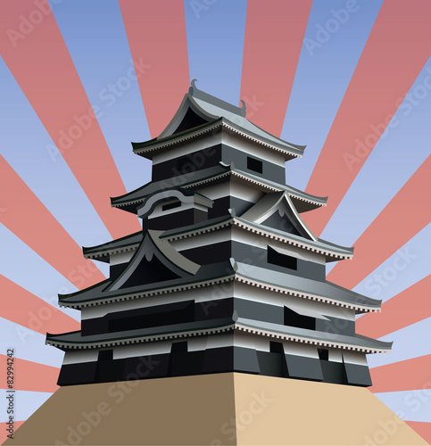 "Japanese castle" Stock image and royalty-free vector files on Fotolia