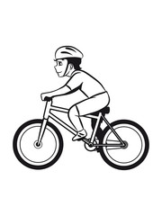 Naklejka premium play bike of Kids Bike boy movies