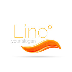 Abstract wave line logo