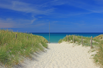 Strand in der Bretagne, Frankreich, Atlantikküste