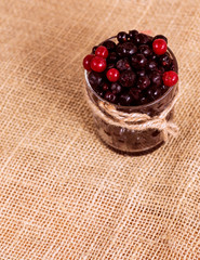 cup of frozen berries