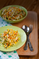 Salad of fresh vegetables.