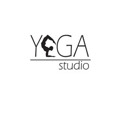 Logo for yoga studio.Yoga meditation logo
