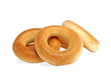 Bagels isolated on a white background