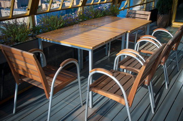 Indor interior decor for restaurant or cafe