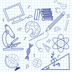 Sketch of education doddle elements.