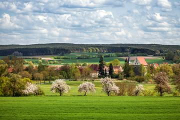 Dorf in Wiesen
