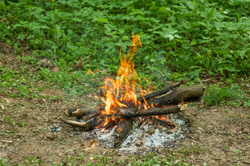Outdoor fire