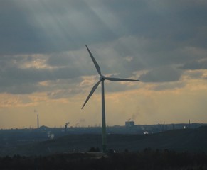 Fernblick von der Halde Hoheward auf Gelsenkirchen
