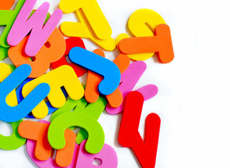 Colofrul letters of the English alphabet 
