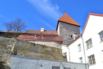 Fortress wall in Tallinn.