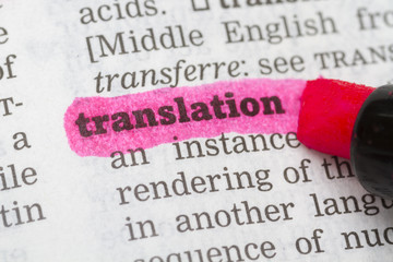 Dictionary definition translation - obrazy, fototapety, plakaty