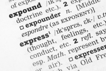 Dictionary definition express - obrazy, fototapety, plakaty