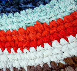  .Color Mat, knitted crochet, handmade