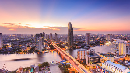 Bangkok Cityscape - obrazy, fototapety, plakaty