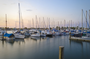Fototapeta na wymiar Marina with boats