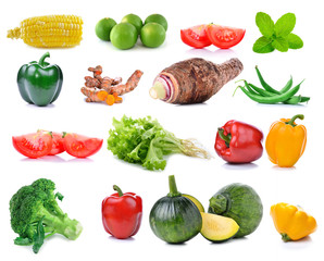 vegetable isolated on white background.