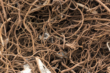 環境系素材　スクラップ　金属リサイクル資源　鉄筋　アップ