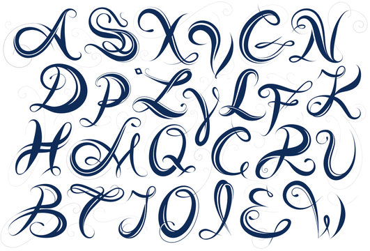 Handwritten Alphabet Capital Letters