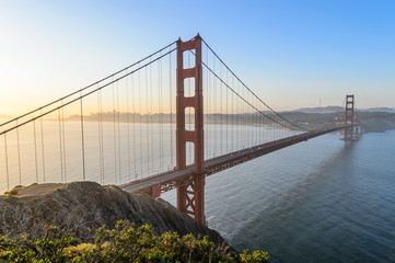 Sunrise at Golden gate bridge ,San Francisco