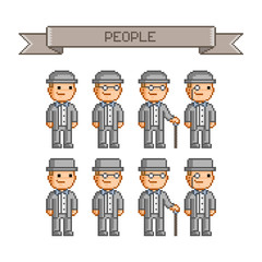 Pixel art collection retro